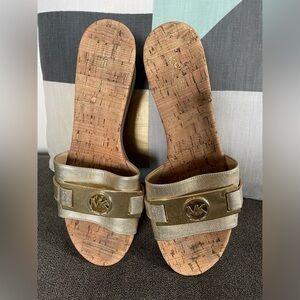 MICHAEL KORS Cork Sandals *8 M